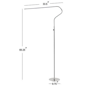 Julian 65.25" Integrated LED Metal Floor Lamp - JONATHAN Y